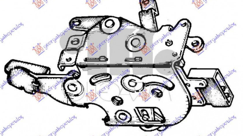 Incuietoare Usa Spate - Kia Shuma 1996 , 0k2a2-73-310