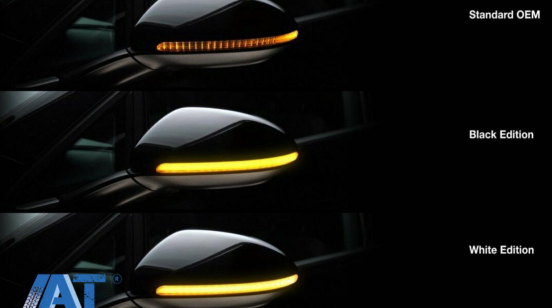 Indicator Dinamic Full LED pentru Oglinda Osram LEDriving DMI compatibil cu Audi A4 S4 RS4 B9 (2015-) Audi A5 S5 RS5 F5 (2017-) Negru