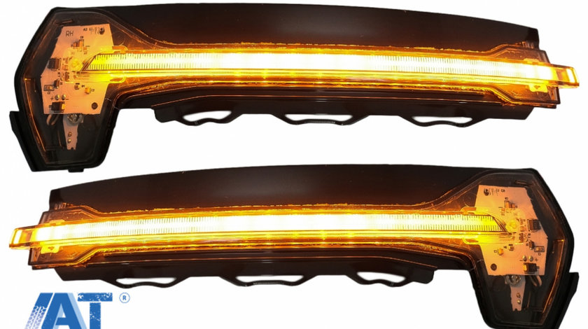 Indicator Dinamic Full LED pentru Oglinda Osram LEDriving DMI compatibil cu Audi A3 S3 8V (2013-) RS3 8VA (2015-) Negru