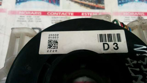 Inel AIRBAG + Bloc manete NISSAN ALMERA 2 25560-BN863 / 25560 BN863 / 25560BN863 / 2Z2625560-BN863 /...