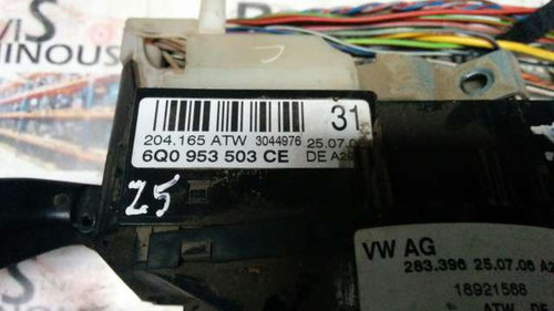 Inel AIRBAG + Bloc manete VOLKSWAGEN POLO 9N 6Q0953503CE / 204.165 ATW / 204 165 ATW / 204165ATW / 3...