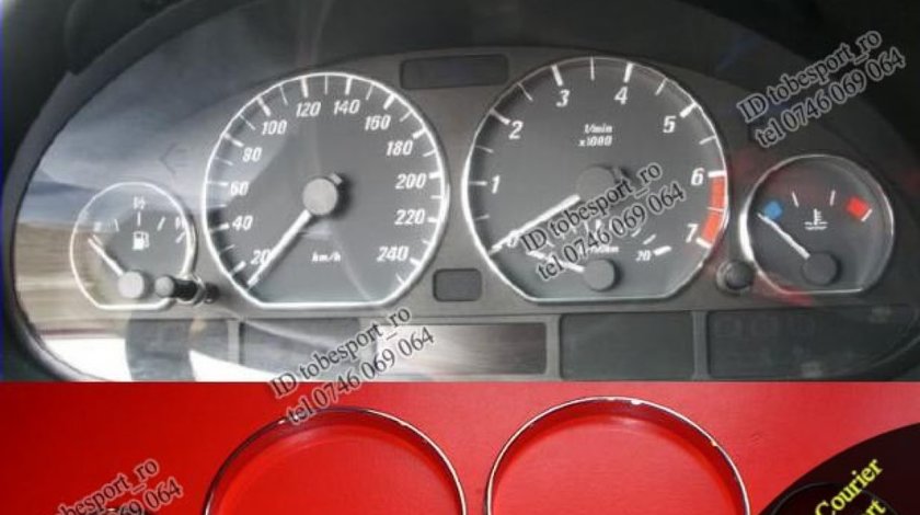 Inele Ceasuri Bord BMW E46 Crom 89 RON - STOC LIMITAT -