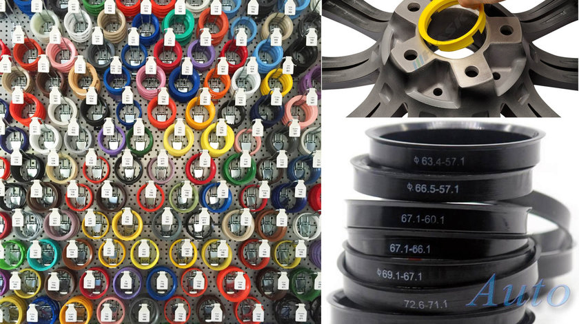 Inele centrare / ghidaj VW Audi Skoda Seat Mercedes jante 5x112 de la 66,6 la 57,1