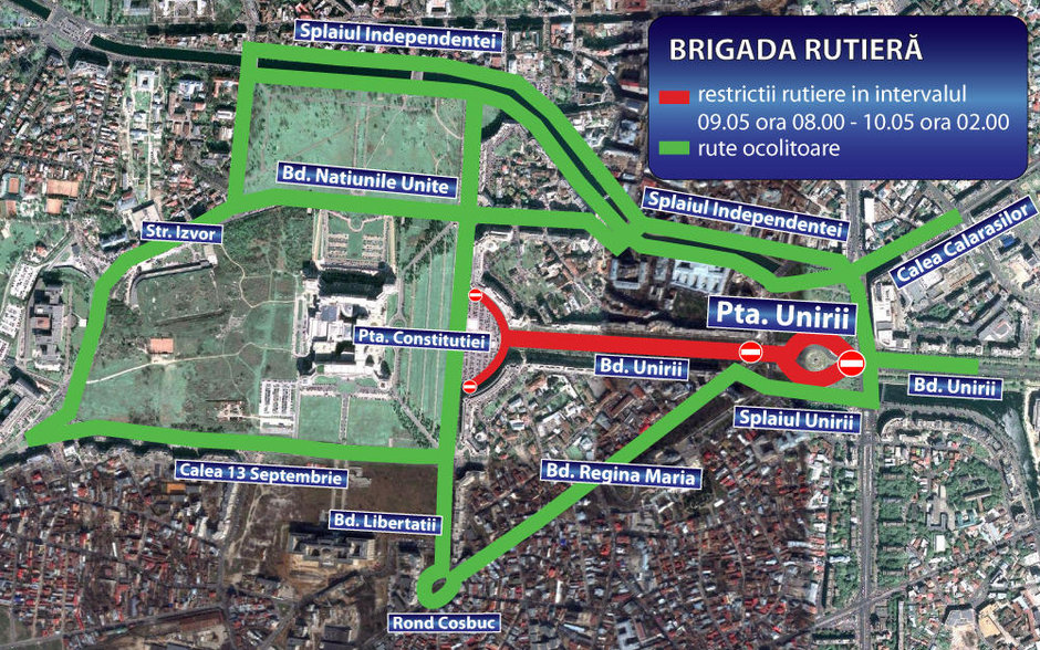 Informatii complete despre restrictiile de trafic din zona stadionului National Arena Informatii complete despre restrictiile de trafic din zona stadionului National Arena