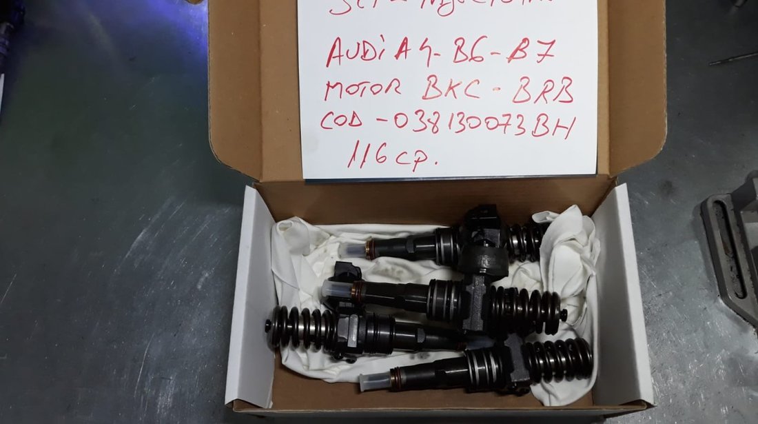 Injectoare / Injector 1.9 TDI BKE, BRB, cod injectoare 038130073BH, 038130073BP, Audi A4 B7 140CP