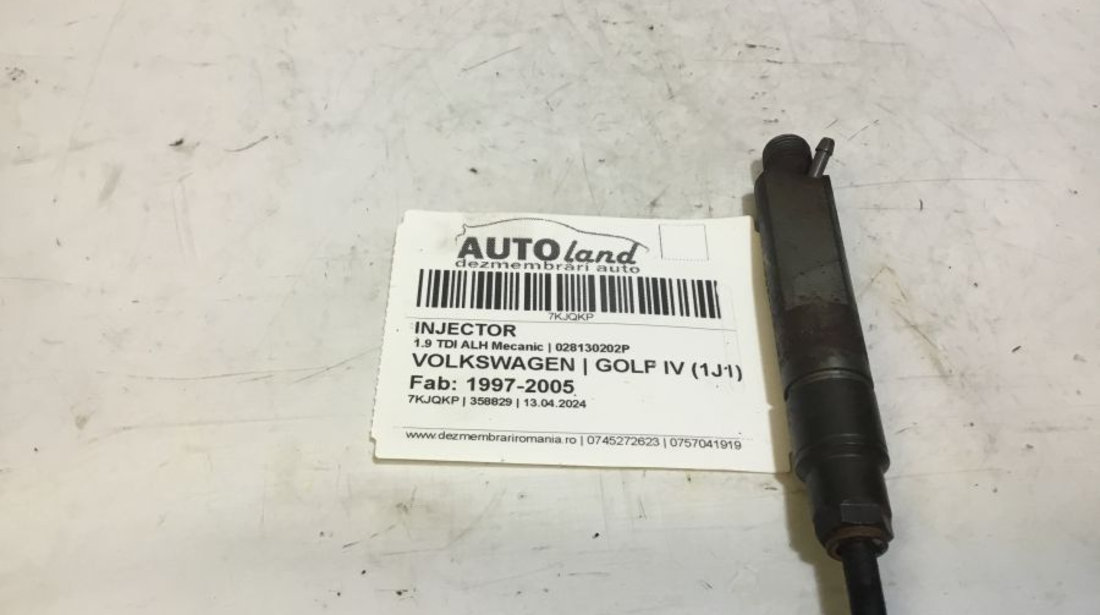 Injector 028130202p 1.9 TDI ALH Mecanic Volkswagen GOLF IV 1J1 1997-2005