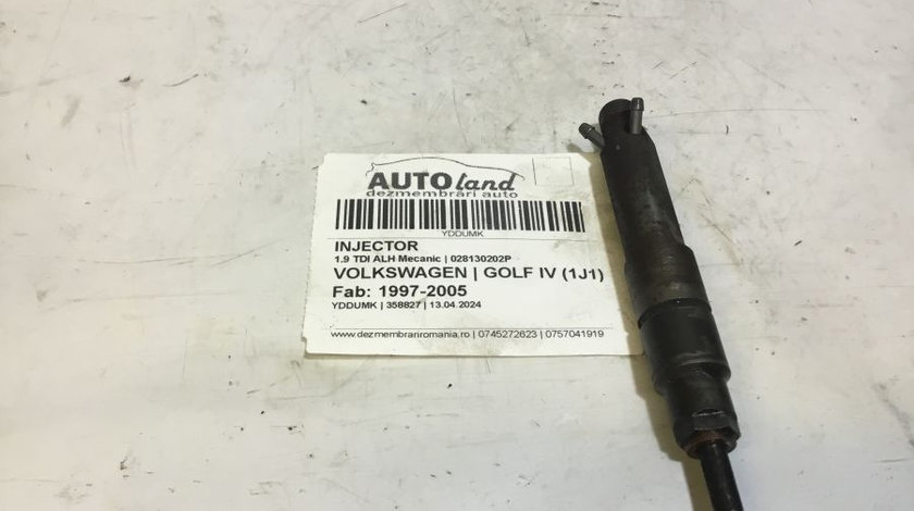 Injector 028130202p 1.9 TDI ALH Mecanic Volkswagen GOLF IV 1J1 1997-2005