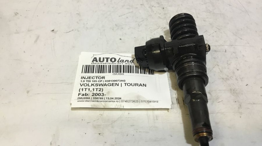 Injector 038130073ag 1.9 TDI 105 CP Volkswagen TOURAN 1T1,1T2 2003