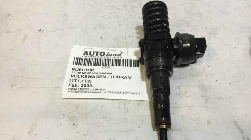 Injector 038130073ag 1.9 TDI 105 CP Volkswagen TOURAN 1T1,1T2 2003