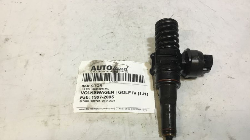 Injector 038130073aj 1.9 TDI Volkswagen GOLF IV 1J1 1997-2005