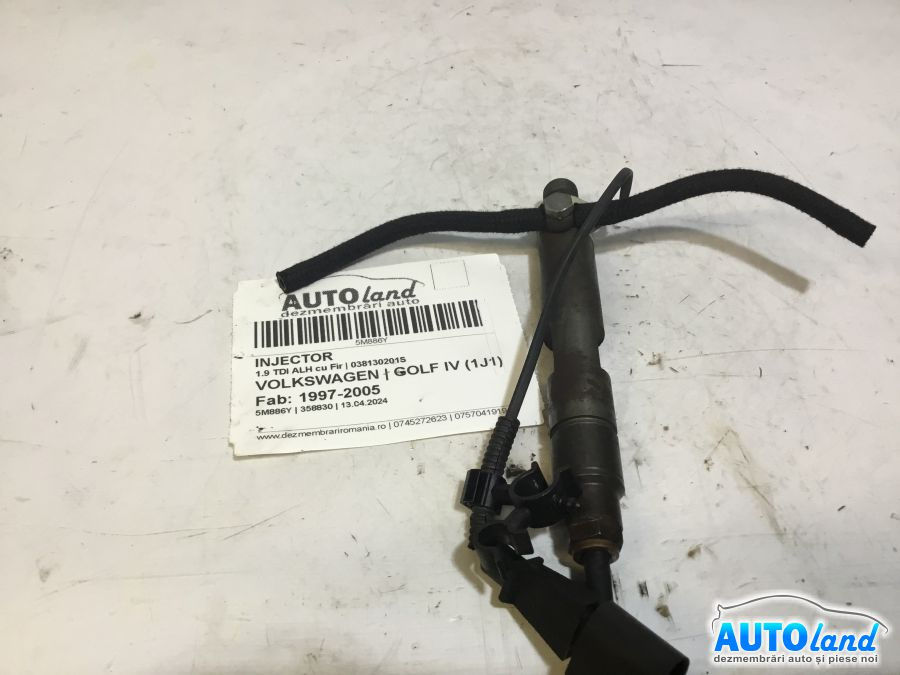 Injector 038130201s 1.9 TDI ALH cu Fir Volkswagen GOLF IV 1J1 1997-2005