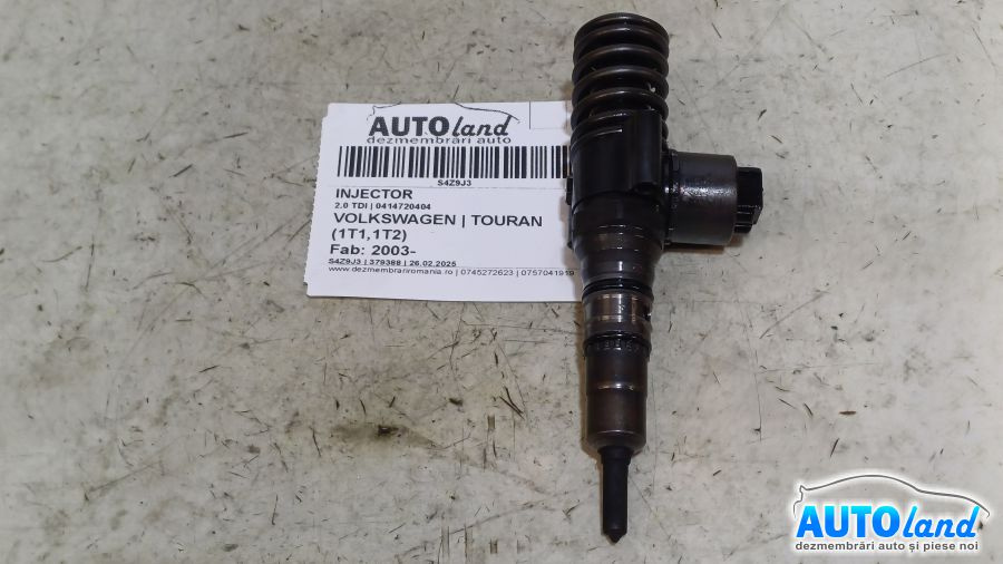 Injector 03g130073g 2.0 TDI 0414720404 Volkswagen TOURAN 1T1,1T2 2003