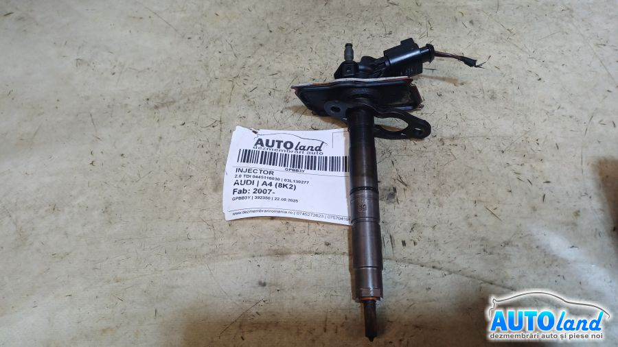 Injector 03l130277 2.0 TDI 0445116030 Audi A4 8K 2007