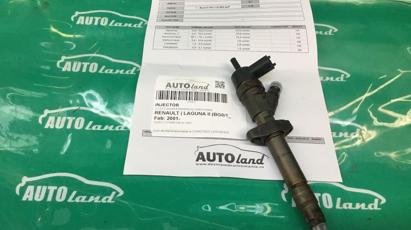 Injector 0445110084 2.2 DCI,probat 8200084534 Renault LAGUNA II BG0/1 2001