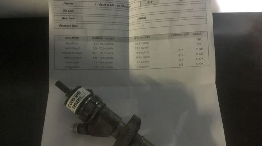 Injector 0445110084 2.2 DCI Probat Renault LAGUNA II BG0/1 2001