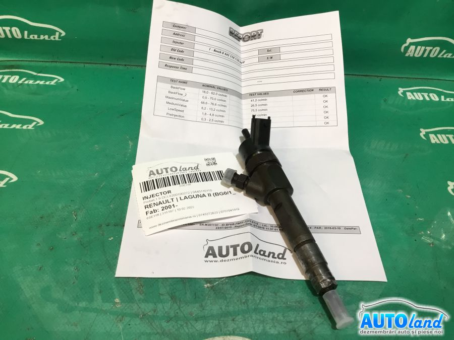 Injector 0445110110 Probat,1.9 DCI,8200100272 Renault LAGUNA II BG0/1 2001