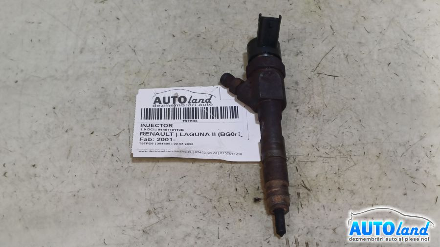 Injector 0445110110b 1.9 DCI Renault LAGUNA II BG0/1 2001