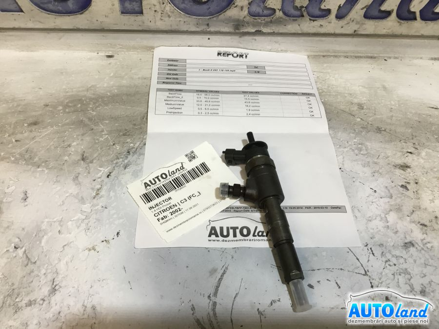 Injector 0445110135 1.4 HDI Probat Citroen C3 FC 2002