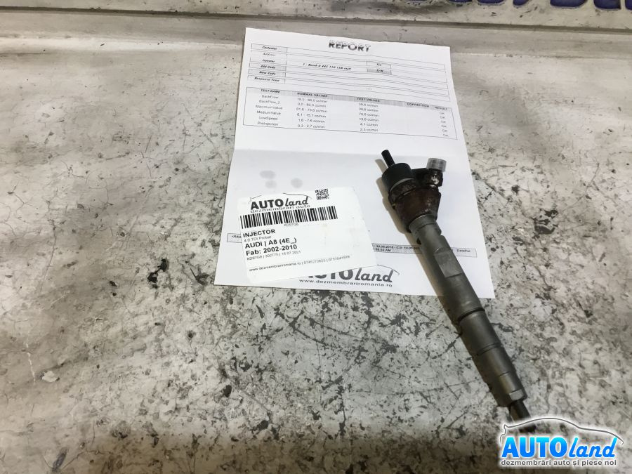 Injector 0445110158 4.0 TDI Probat Audi A8 4E 2002-2010