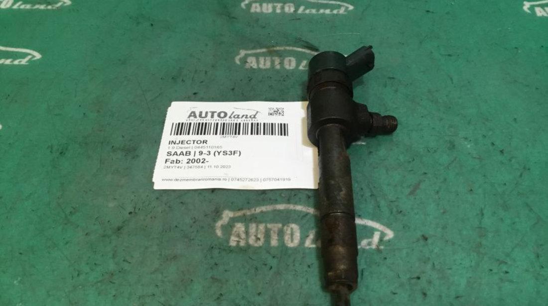 Injector 0445110165 1.9 Diesel Saab 9-3 YS3F 2002