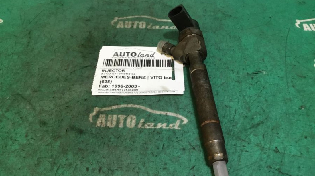 Injector 0445110190 2.2 CDI E3 Mercedes-Benz VITO bus 638 1996-2003