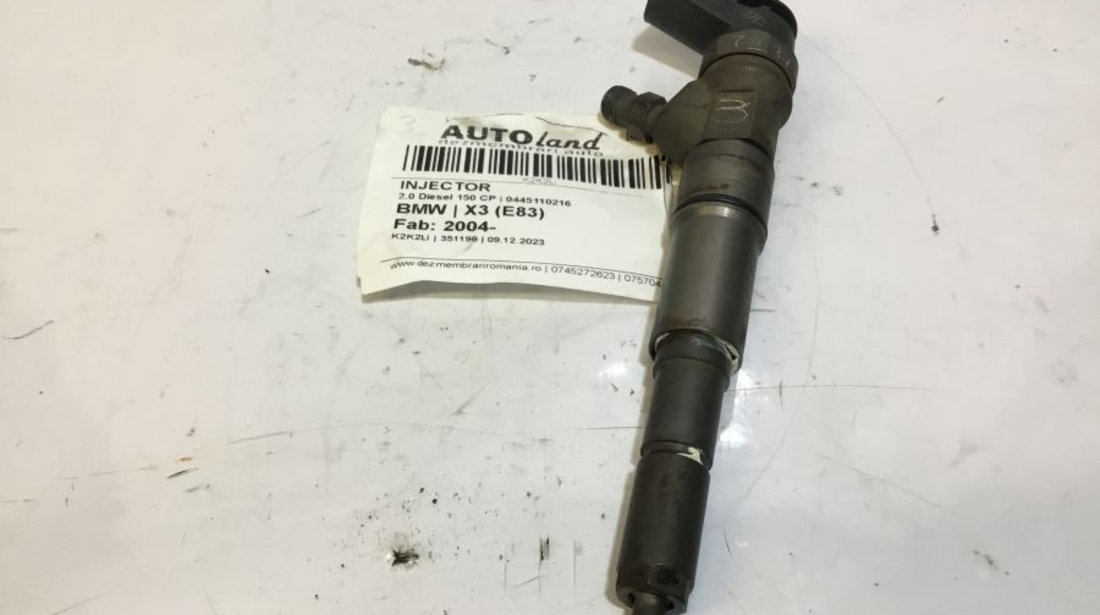 Injector 0445110216 2.0 Diesel 150 CP BMW X3 E83 2004