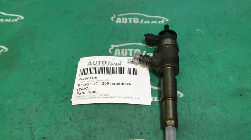 Injector 0445110252 1.4 HDI,probat Peugeot 206 hatchback 2A/C 1998