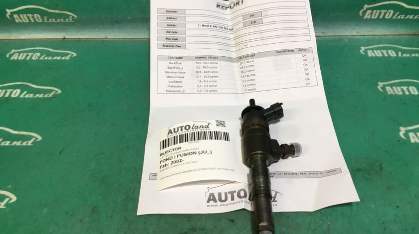 Injector 0445110252 1.4 TDCI Probat Ford FUSION JU 2002