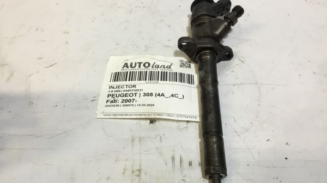 Injector 0445110311 1.6 HDI Peugeot 308 4A ,4C 2007