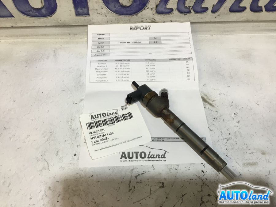 Injector 0445110320 1.6 CRDI Probat Hyundai i30 2007