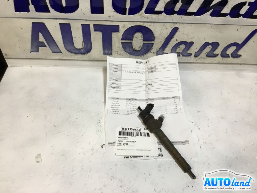 Injector 0445110327 2.0 CDTI Probat Opel INSIGNIA 2008