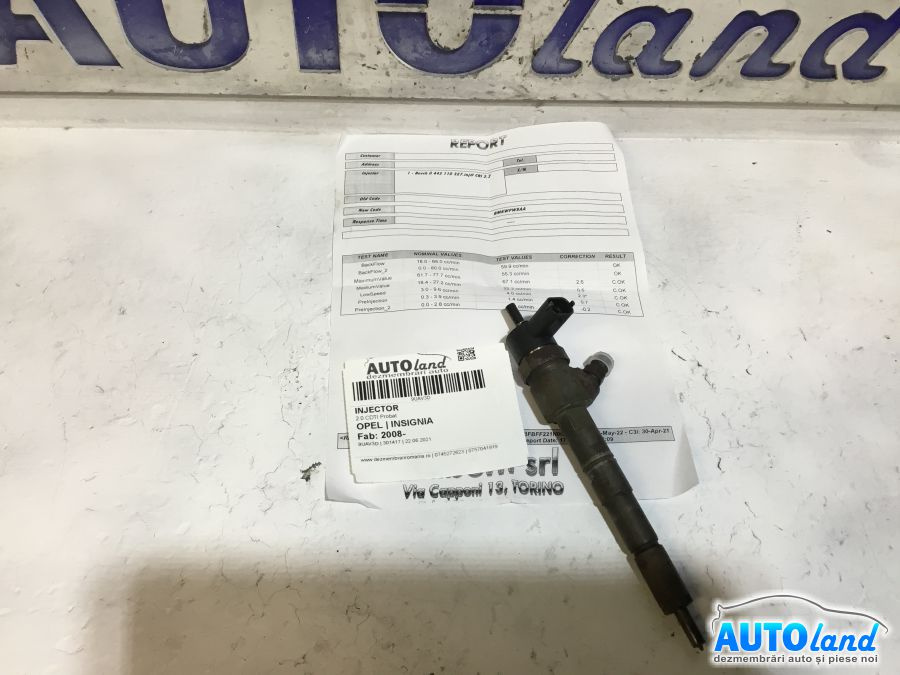 Injector 0445110327 2.0 CDTI, Verificat Opel INSIGNIA 2008