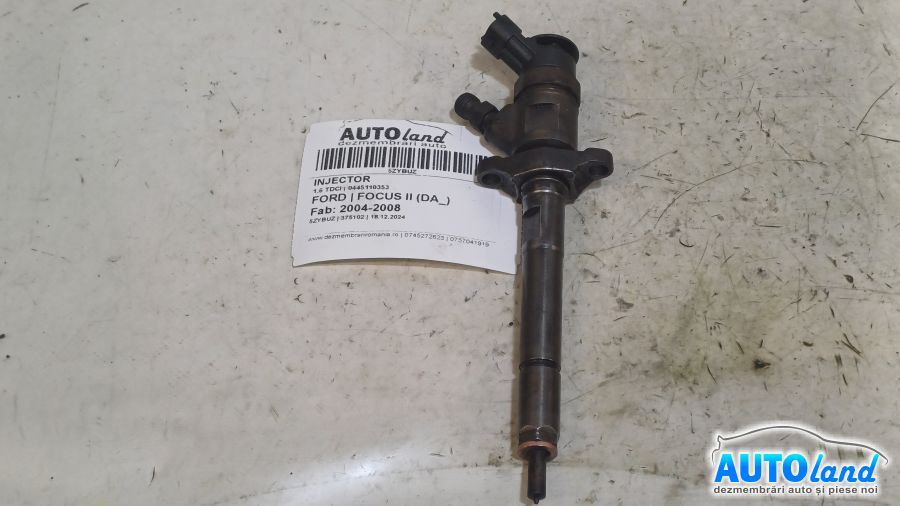 Injector 0445110353 1.6 TDCI Ford FOCUS II DA 2004-2008