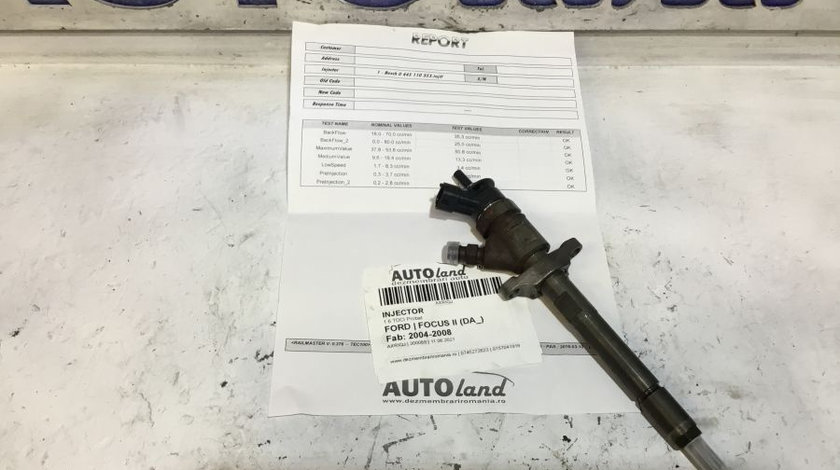 Injector 0445110353 1.6 TDCI Probat Ford FOCUS II DA 2004-2008