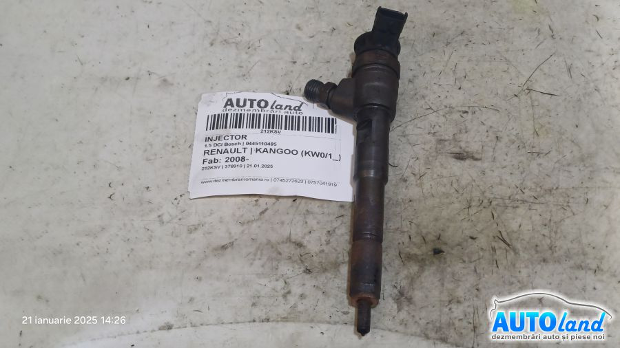 Injector 0445110485 1.5 DCI Bosch Renault KANGOO KW0/1 2008