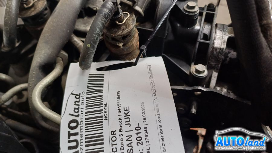 Injector 0445110485 1.5 DCI Euro 5 Bosch Nissan JUKE 2010