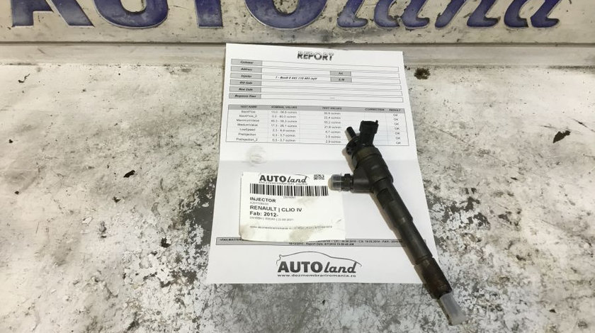 Injector 0445110485 8201108033 Renault CLIO IV 2012