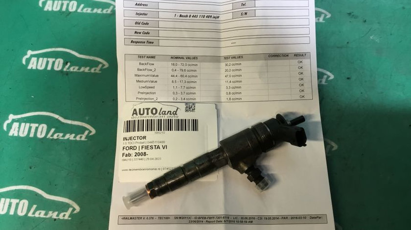 Injector 0445110489 1.5 TDCI Probat Ford FIESTA VI 2008