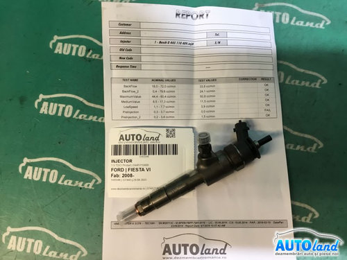 Injector 0445110489 1.5 TDCI Probat Ford FIESTA VI 2008