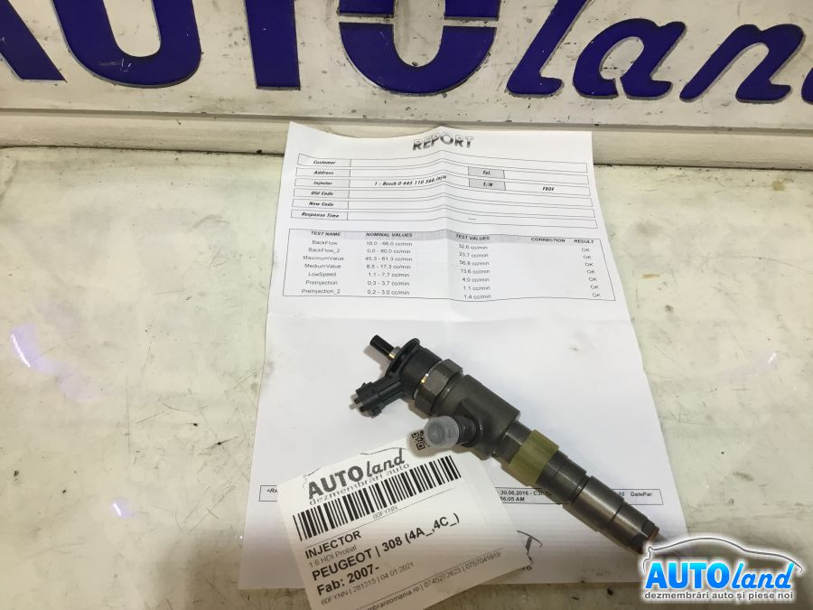 Injector 0445110566 1.6 HDI Probat Peugeot 308 4A ,4C 2007