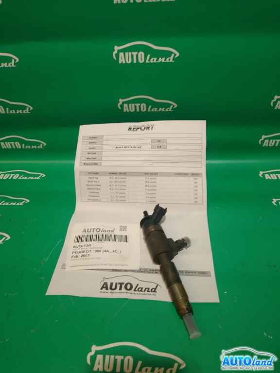 Injector 0445110566 1.6 HDI Probat Peugeot 308 4A ,4C 2007