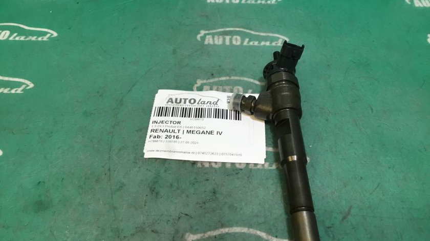 Injector 0445110652 1.5 DCI Probat E6 Renault MEGANE IV 2016