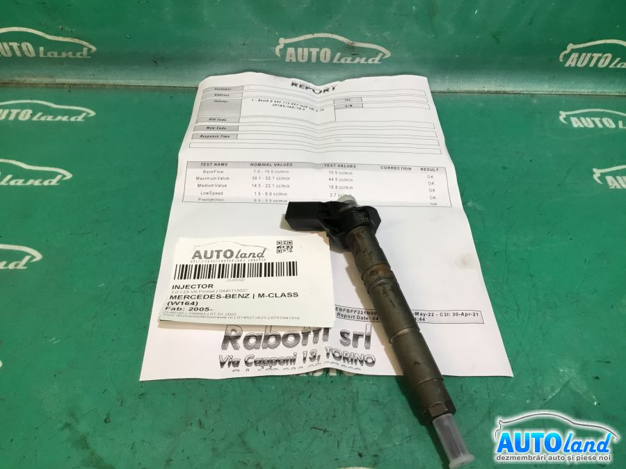 Injector 0445115027 3.0 CDI V6 Probat Mercedes-Benz M-CLASS W164 2005