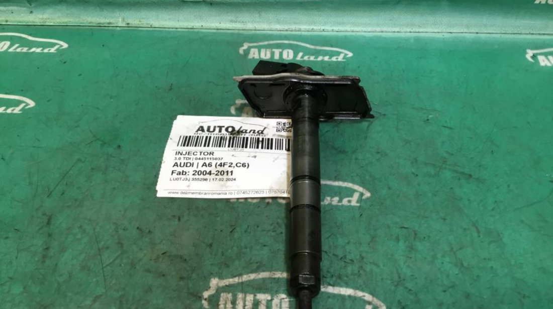 Injector 0445115037 3.0 TDI Audi A6 4F2,C6 2004-2011