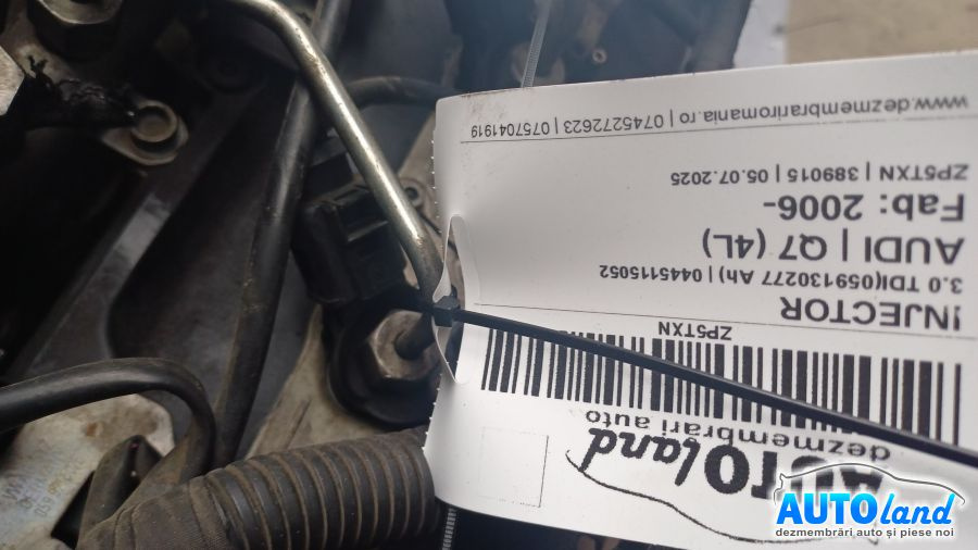 Injector 0445115052 3.0 TDI059130277 Ah Audi Q7 4L 2006
