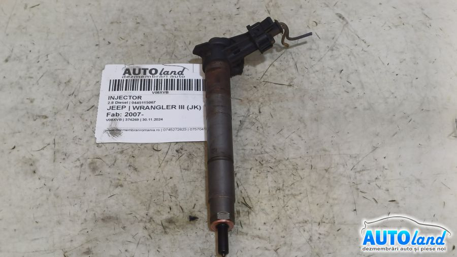 Injector 0445115067 2.8 Diesel Jeep WRANGLER III JK 2007