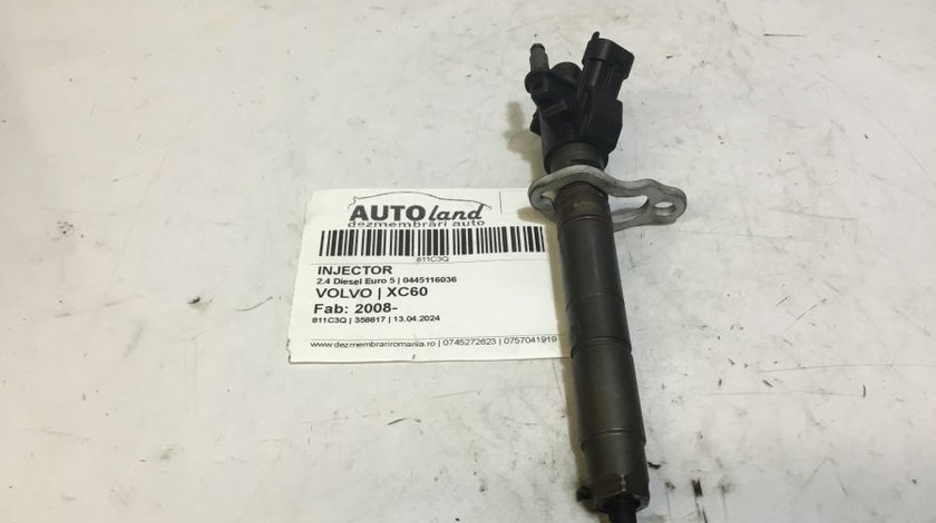 Injector 0445116036 2.4 Diesel Euro 5 Volvo XC60 2008