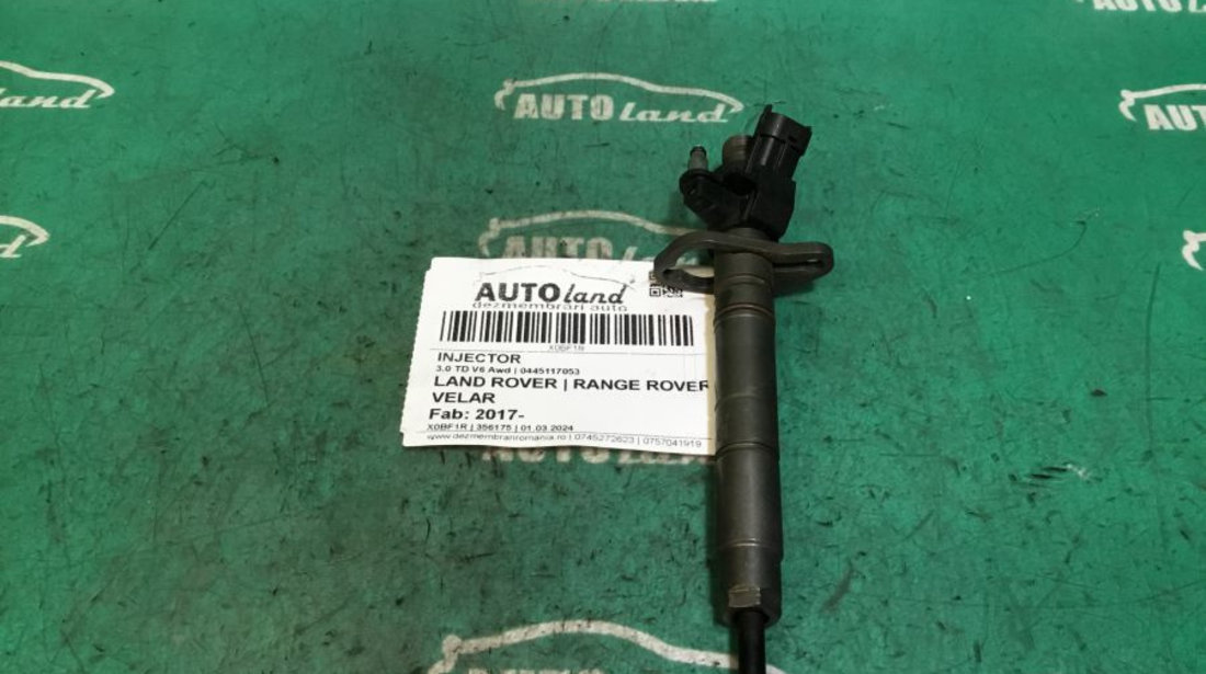 Injector 0445117053 3.0 TD V6 Awd Land Rover RANGE ROVER VELAR 2017