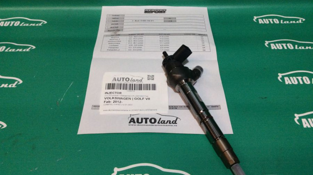 Injector 04l130277ae 2.0 TDI,probat 135KW/184 CP Volkswagen GOLF VII 2012