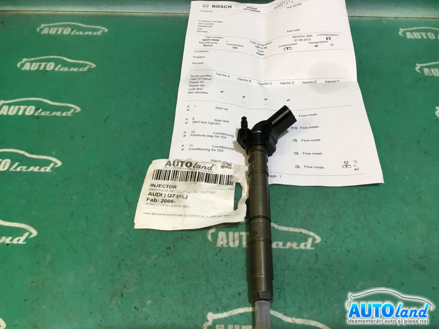 Injector 057130277ag 0445115058, 057130277ak Audi Q7 4L 2006